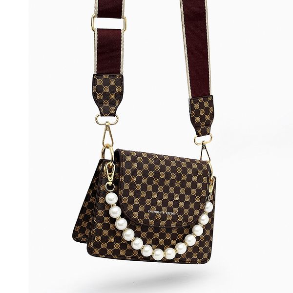 

women bag leather flap design crossbody bag luxury handbag pearl handle lady small satchel women shoulder bag female bolsos