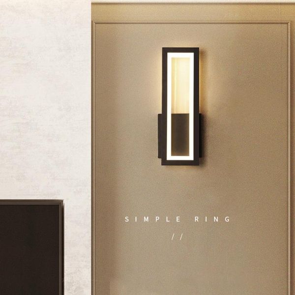 

wall lamp led modern light fixture indoor sconce minimalist stair bedroom bedside living room simple home decoration lights