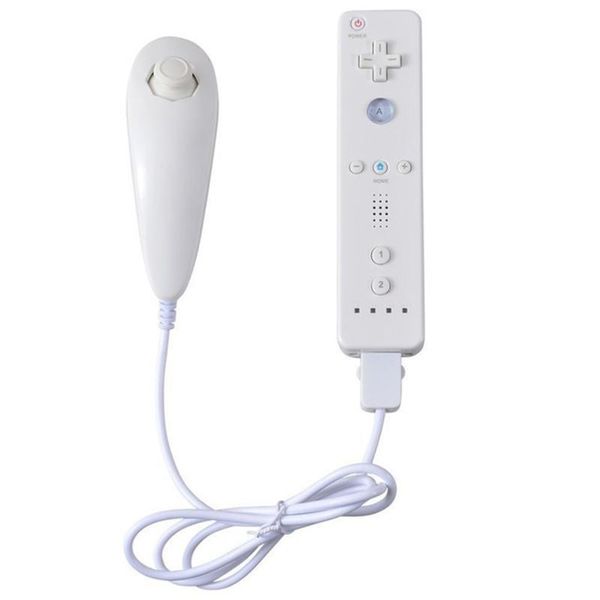 

game controllers & joysticks wireless remote controller + nunchuck with silicone protective case wrist strap for access