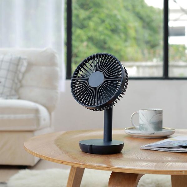 

electric fans 2021 5-speed silent deskfan with usb charging function, 4 in 1 for lap travel, office, home and bedroom