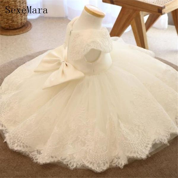 

ivory white lace infant girls dress princess first birthday with bow children christmas party gown poshoot girl's dresses, Red;yellow
