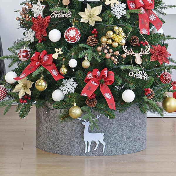 

christmas decorations tree skirt year home decoration soft xmas cover