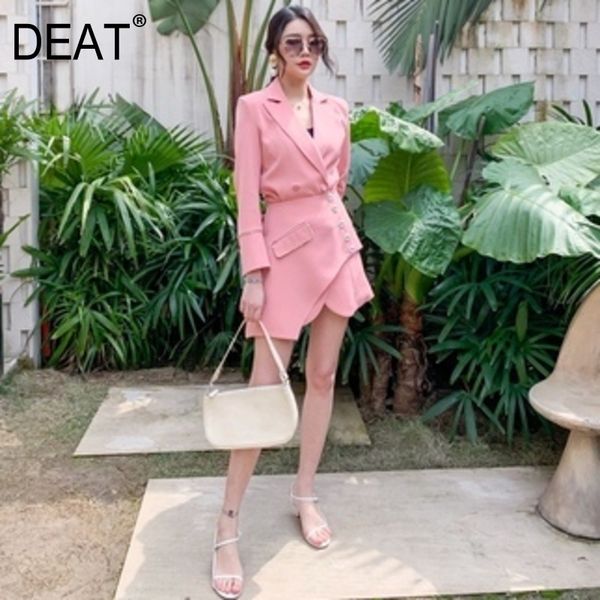 

half-body skirt two pieces suit v-neck long sleeve black slim women ruffles diamonds fashion tide summer 7d0742 210421, White