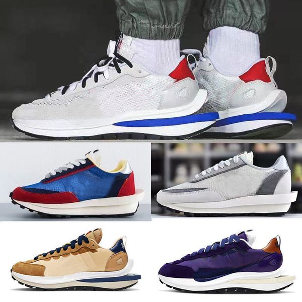 

men women 2021 sacais x waffle blazer casual shoes sport ldv ld vaporwaffle sesame blue void nylon white bright citron platfor triple black