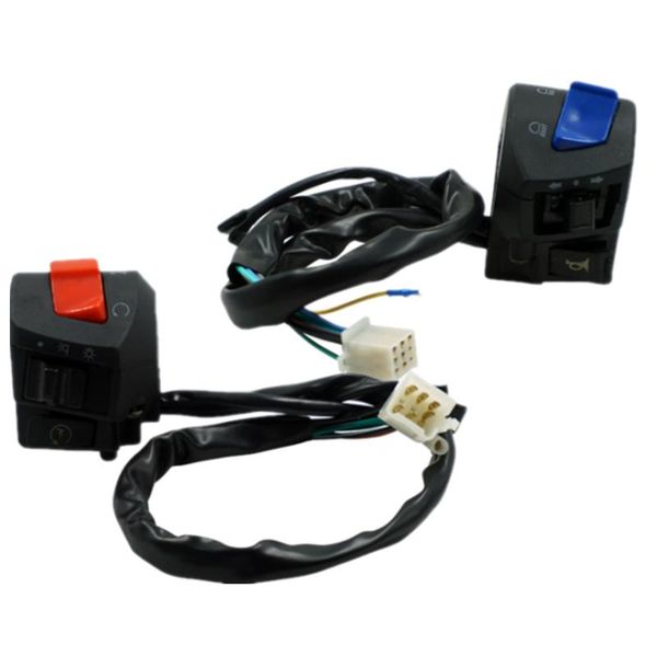 

handlebars motorcycle handlebar switch assembly fog lamp horn turn signal electric start left and right handle controller