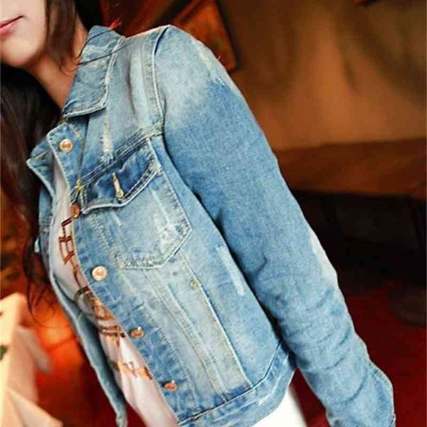 

women's jackets wholesale- basic outerwear women's jacket coats with the size of long-sleeved lapel short denim ladies 88361 zrix, Black;brown