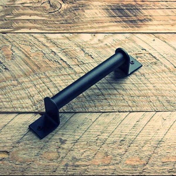 

handles & pulls black carbon steel sliding barn door pull handle closet gate