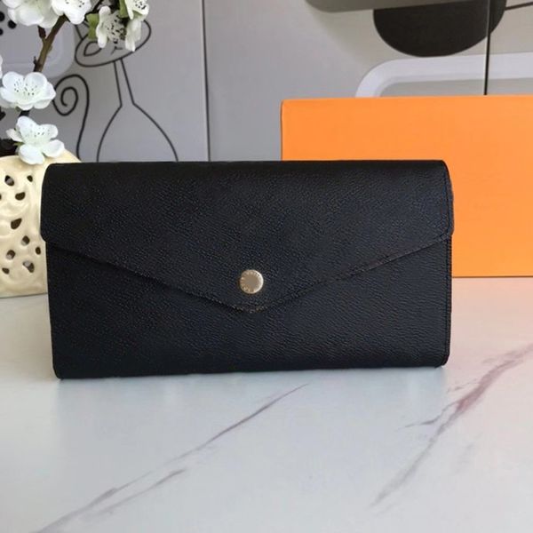 Luxus Designer Brieftasche Frau Lange Geldbörse Frau Mehrfarbige Druck Leder Brieftaschen Mode Kartenhalter Kupplungen Mit Original box