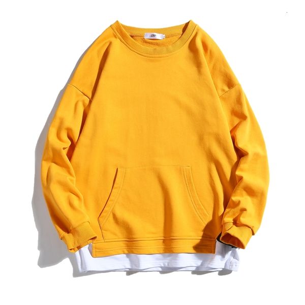 

men's hoodies & sweatshirts new streetwear s hip hop solid long sleeve casual pullover sweatshirt abz608 criw, Black