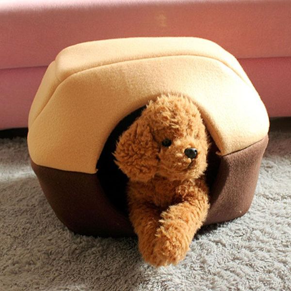 

cat beds & furniture winter dog bed house foldable soft warm animal puppy cave sleeping mat pad nest kennel pet supplies jan88