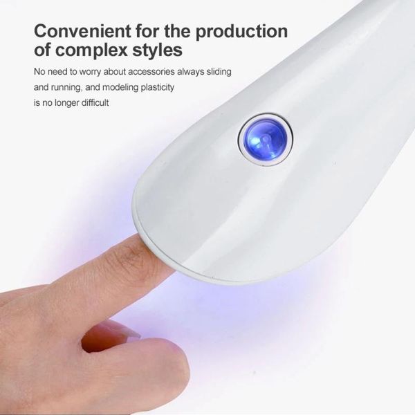 

nail art equipment 5w portable uv led lamp dryer machine handheld usb charging quick-drying manicure for gel varnish, Silver