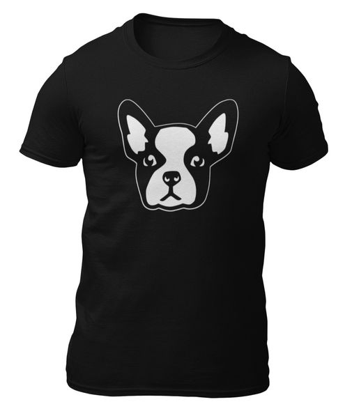 

t-shirt-dog french bulldog-t-shirt -, White;black