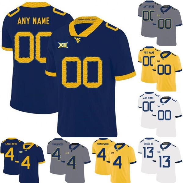 

ncaa west virginia mountaineers wvu football stitched jersey kwantel raines marcus simms trey lowe iii jack allison tevin bush, Black