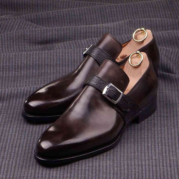 

dress shoe men brogue plutonium shoes spring vintage boots ha036, Black
