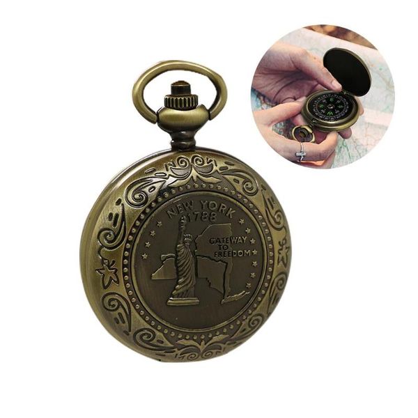 

retro pocket watch compass zinc alloy style exquisite appearance gifts outdoor sports mountaineering tourism heathly gadgets