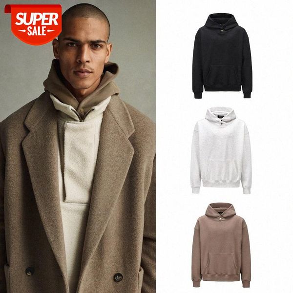 

kanye street fog main line with buttoned sweater and velvet plain hoodie jacket #qr3r, Black