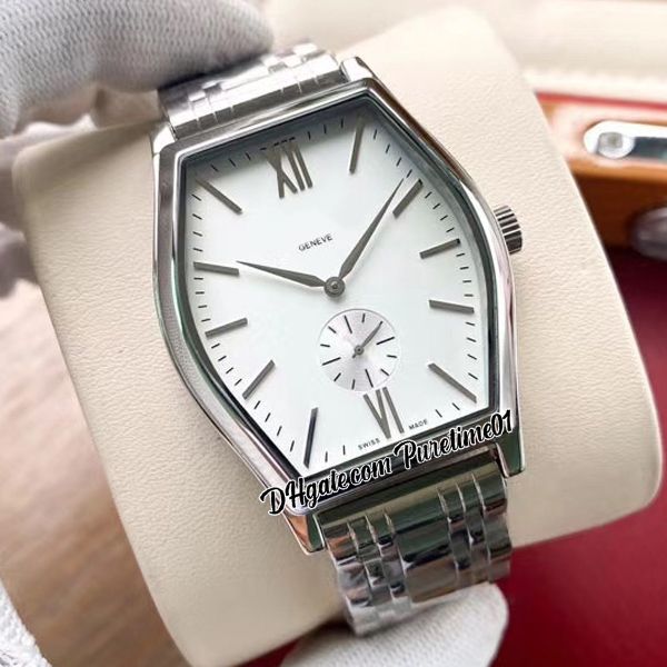 

malte 82230 a21j automatic mens watch 42mm white dial silver stick roman markers stainless steel bracelet sports watches 5 styles puretime01, Slivery;brown