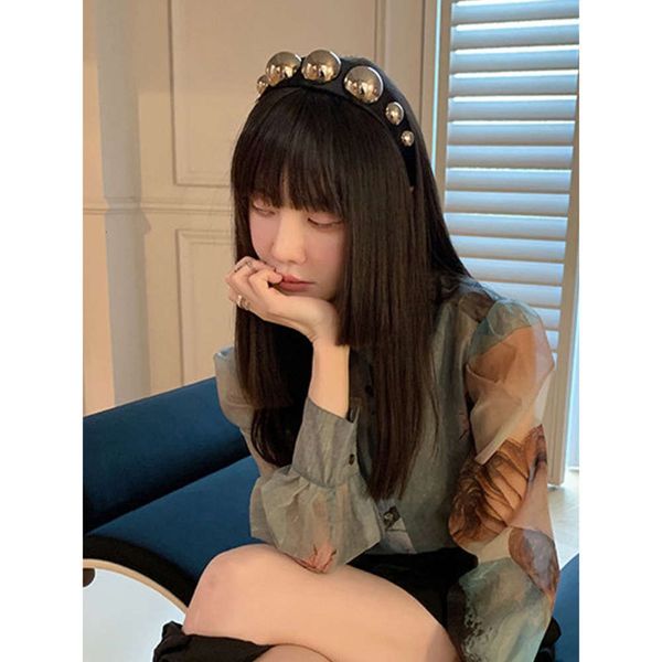 

hoop fashion women pure beautiful lady net red headdress, Black;brown