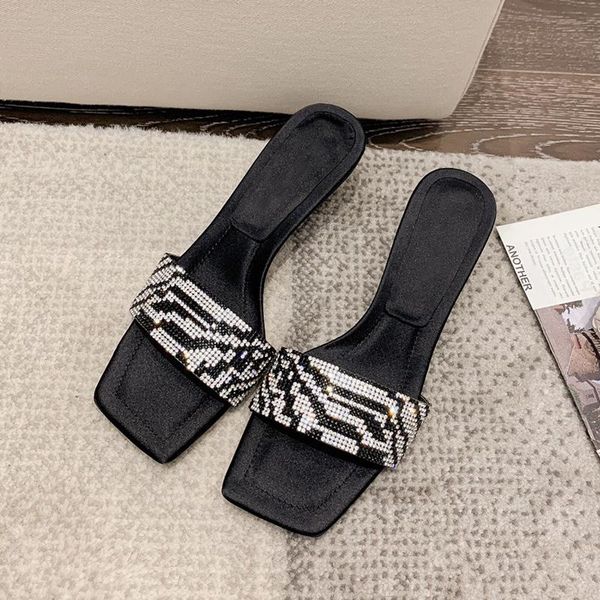 

sandals summer low-heeled women england style shoes fashion simple party thin heel, Black