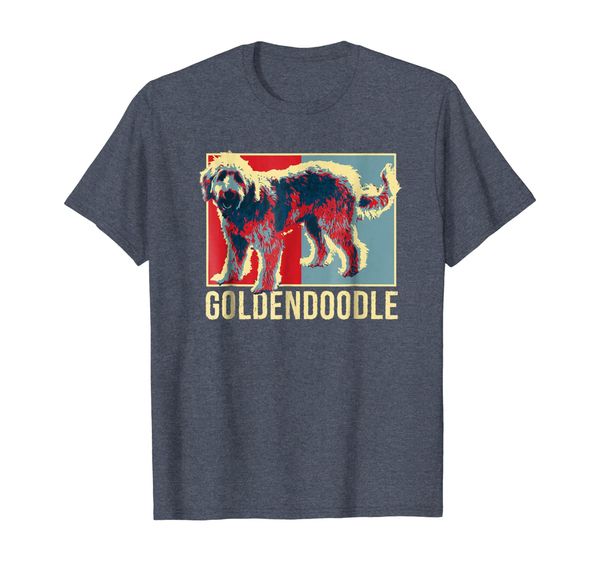 

retro vintage goldendoodle tshirt doodle dog pet lover gift, White;black