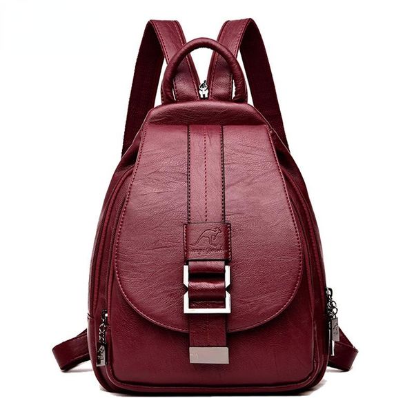 

duffel bags winter 2021 women leather backpacks fashion shoulder female backpack ladies travel school for girls
