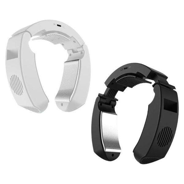 

electric fans lazy neck hanging fan cooler strong wind wearable hand air conditioner