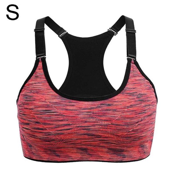 

yoga outfit sports bra quick dry women padded wireadjustable shakeproof fitness underwear push up seamless running