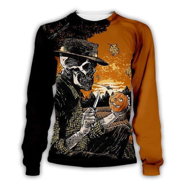 

men's hoodies & sweatshirts special design for halloween style long sleeve hoodie, Black