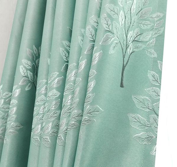 

curtain & drapes 2021 simple and light luxury fortune tree printing curtains for living room bedroom balcony blackout custom