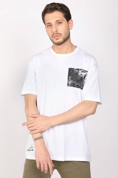 

men's t-shirts white cycling neck t-shirt couture, White;black