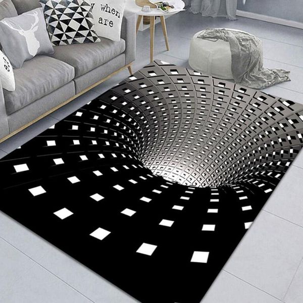 

carpets spiral rectangle carpet 3d geometric floor mat for living room bedroom