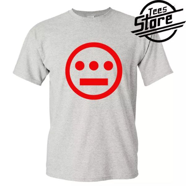 

new hieroglyphics logo men's grey t-shirt size s-3xl - 100% cotton, White;black