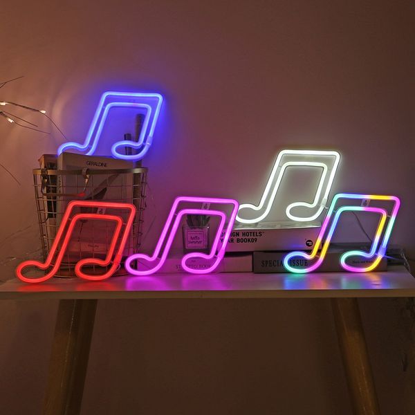

flexible silicon neon signs decorative light musical note design led neonlights