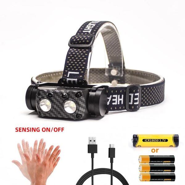 

bicycle light outdoor night hiking headlight sensor switch 1000 lumens waterproof usb rechargeable mtb cycling bike lights
