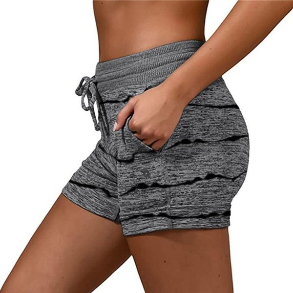 

women's shorts fitness sports women soft and comfy activewear lounge with pockets drawstring summer casaul, White;black
