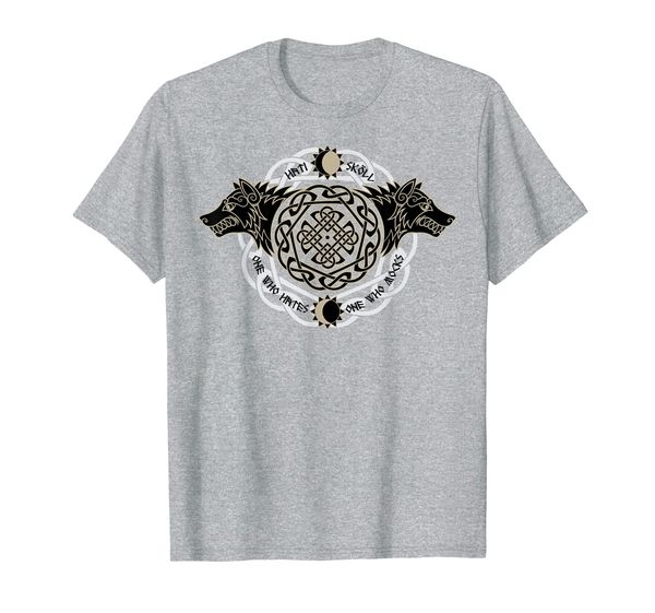 

Skoll and Hati Shirt Wolf Fenrir Norse Nordic Symbol T-Shirt, Mainly pictures