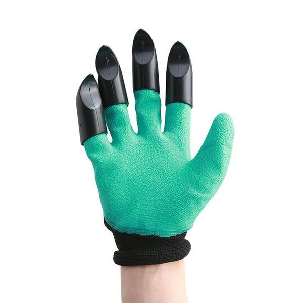 

gardening claw gloves soil digging planting polyester plastic for disposable