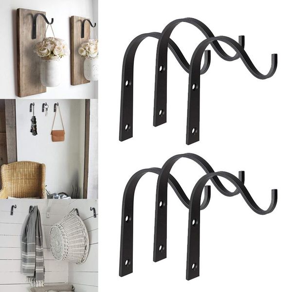 

10pcs/20pcs iron hanger wall hooks for hanging lantern planter coat rustic home decor mowa889 & rails