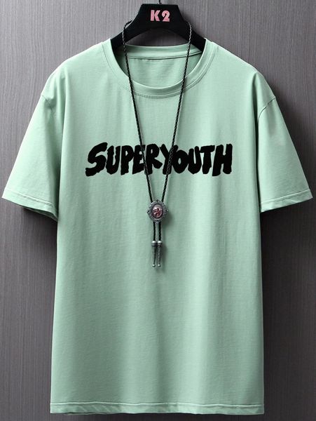

romwe guys letter tee r2eb#, White;black