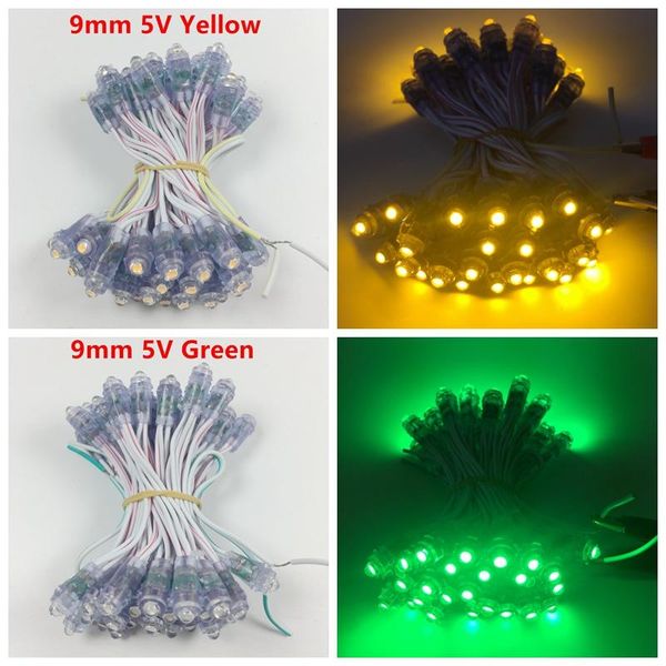 

9mm single color pixel modules dc5v ip67 waterproof point lights for advertisement letters 5000pcs drop led