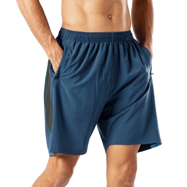 

100% brand men's casual training workout shorts loose sport running jogging basketball five-point sports, White;black