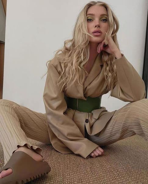 

women's leather & faux 2021 autumn and winter protein silhouette imitation oversized blazer coat casual, Black