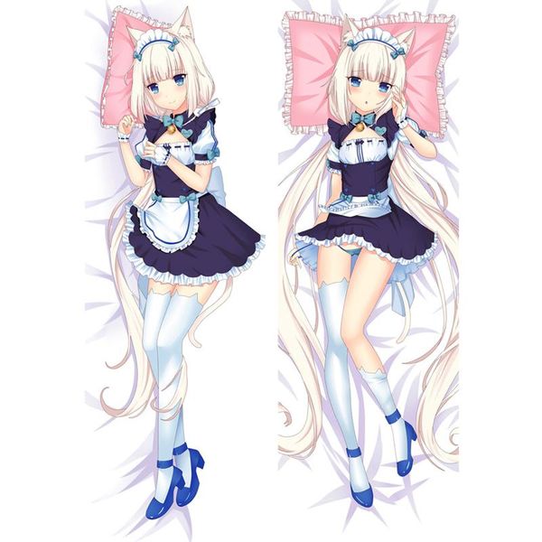 

pillow case anime nekopara girl chocolat vanilla coconut maple cinnamon dakimakura throw cover hugging body pillowcase
