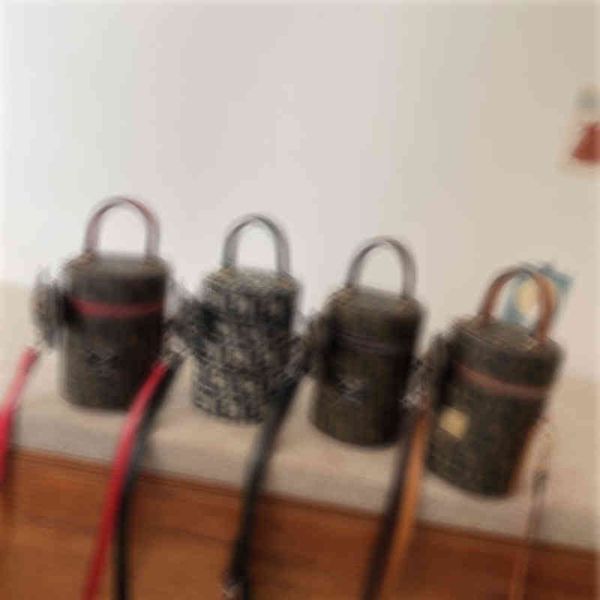 

printed bag new color contrast women's portable small round lovely pendant purses