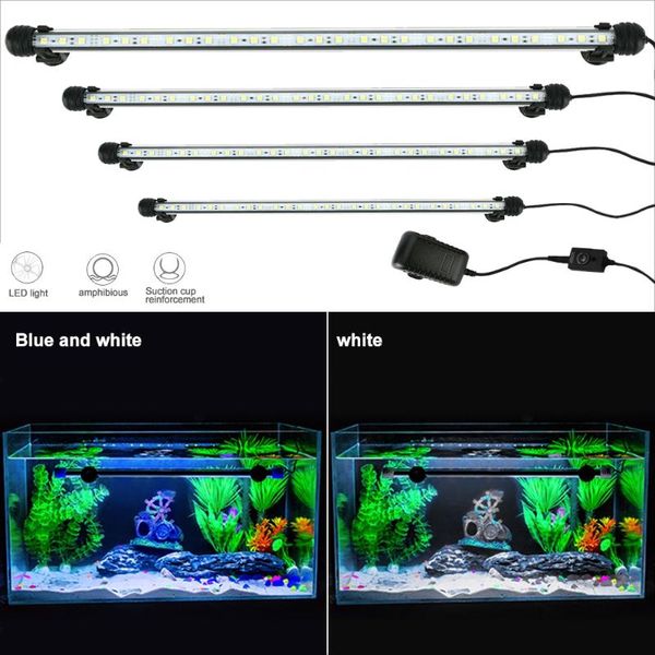 

aquariums lighting 19cm waterproof aquarium led fish tank eu/us/uk/au plug underwater aquario lamp decor rgb light