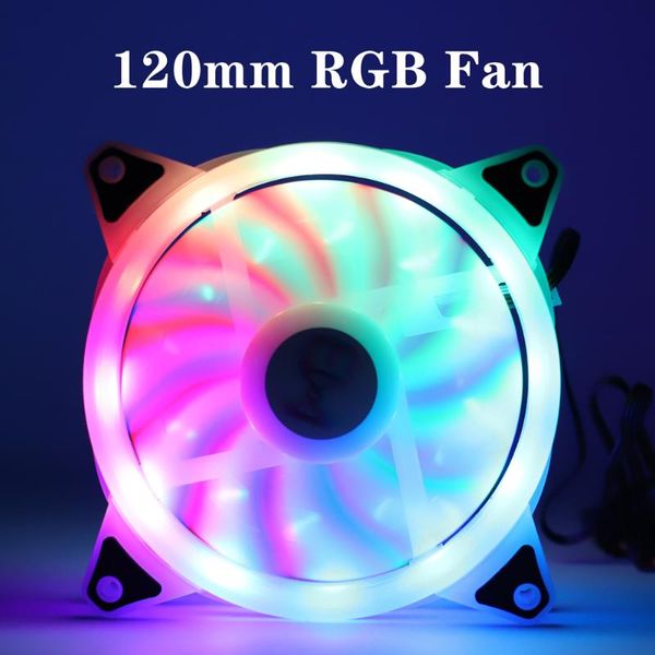 

wovibo 120mm rgb fan cooler pc computer cooling case fans molex 12v dc chassis ventilador & coolings