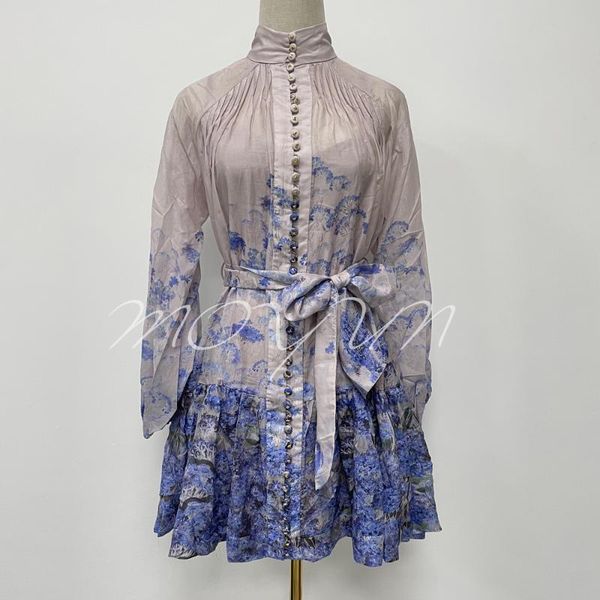 

casual dresses women's silk + cotton printed mini dress, Black;gray