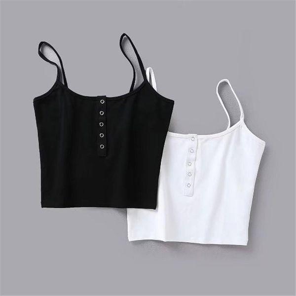 

women's tanks & camis summer style elegant one-line collar solid color short sling women, elastic tight bottoming women, White