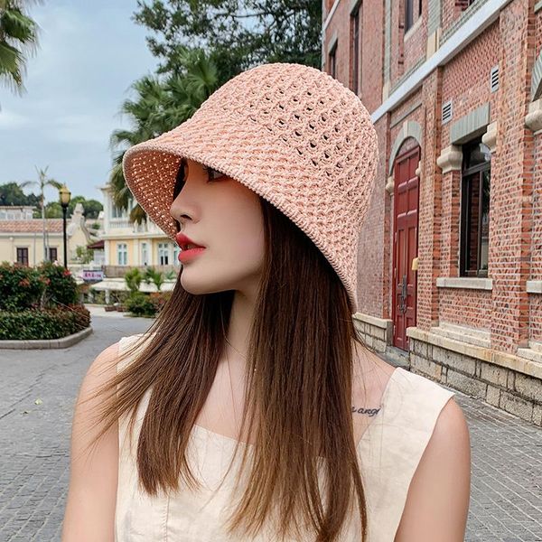 

wide brim hats 2021 womens straw chinese uv protection sun visor beach women visors foldable female summer hat, Blue;gray