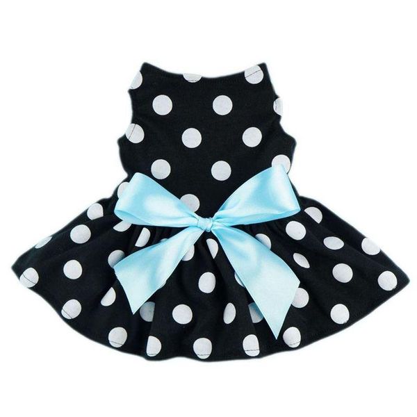 

dog apparel dress cute polka dot ribbon clothes cozy pet bow tie xs code